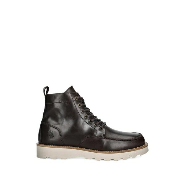 飛球英国の首都 メンズ ブーツ シューズ Lace-up lug-sole boots Brown