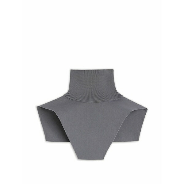 ジル・サンダー レディース えり巻き・袈裟・えり巻き 付属物 Ribbed high-neck plastron Grey