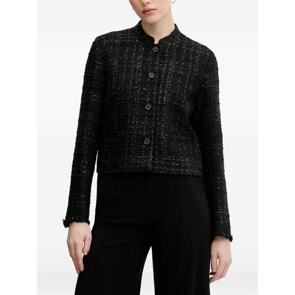 ジョープ レディース ジャケット&ブルゾン アウター Jacy tweed jacket Black|asty