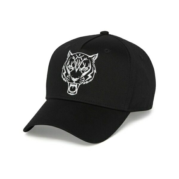 飾り気のない運動競技 メンズ 鳥打ち帽 付属物 Tiger baseball cap Black