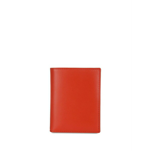 コムデギャルソン レディース 紙入れ 付属品 Leather bifold wallet Orange