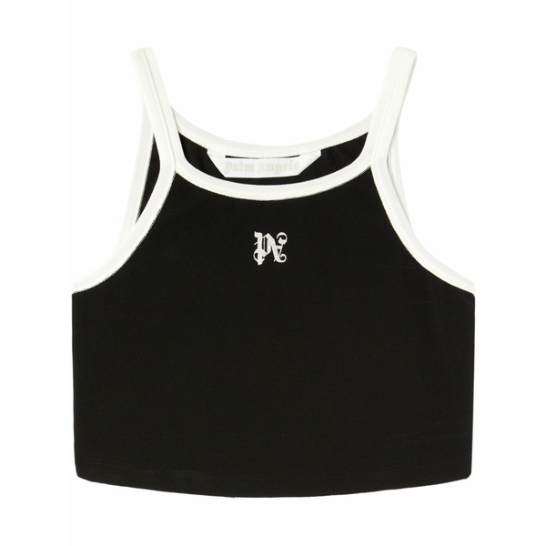 パーム・エンジェルス レディース プルオーバー トップス Pa monogram cropped tank top Black