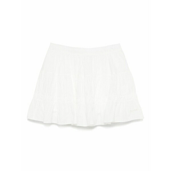 チョコレート レディース スカート ボトムス Tiered skirt White｜asty