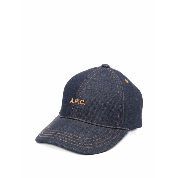 アーペーセー レディース かぶり笠 付属品 Thais topstitch baseball cap Blue