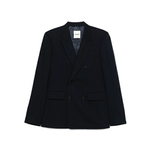 砂子ロ メンズ 上衣＆上衣 アウター Double-breasted blazer  Blue コート・ジャケット-メンズファッション