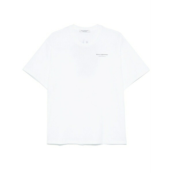フィロソフィーデロレンゾセラフィーニ レディース Tシャツ トップス Logo-print t-shirt White｜asty