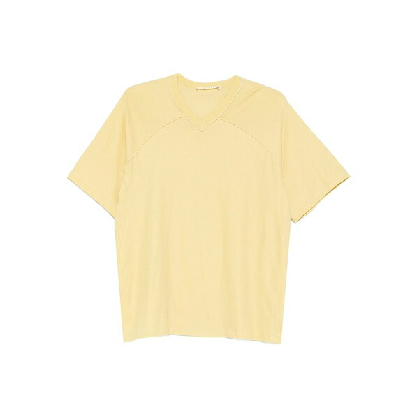 シックススリーナインセブン レディース プルオーバー トップス V-neck t-shirt Yellow