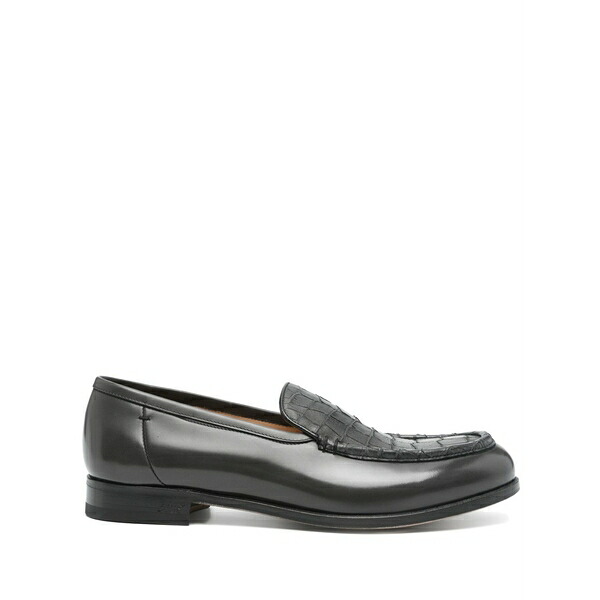 リドフォルト メンズ スリッポン・ローファー シューズ Leather loafers Black