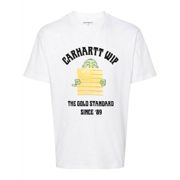 カーハート メンズ Tシャツ トップス Gold standard White