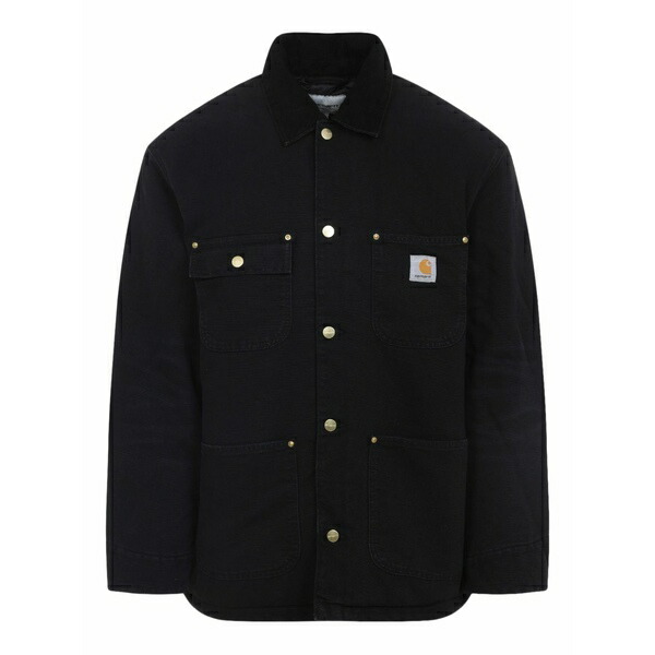 鉄道車両ハート型 メンズ 上衣＆上衣 アウター Clapton cotton jacket Black