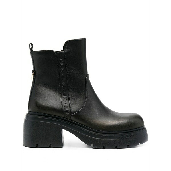 リュージョー レディース ブーツ シューズ 70粍 carrie leather ankle-boots Black