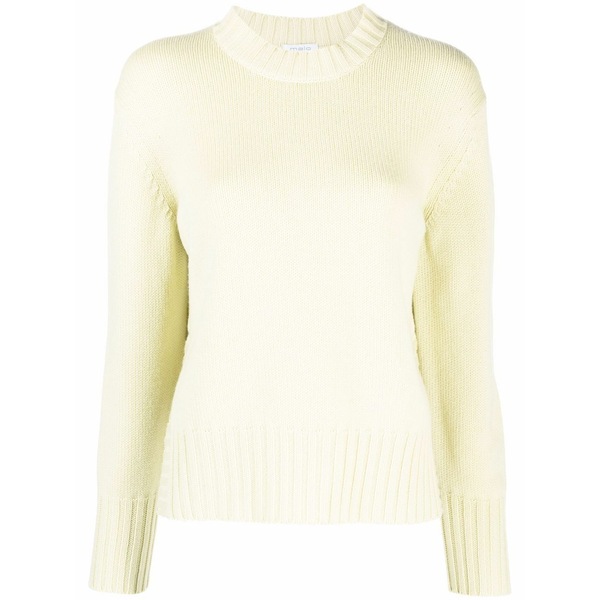 マロ レディース 編み物\u0026スウェーター アウター Ribbed edge  cashmere jumper  Green
