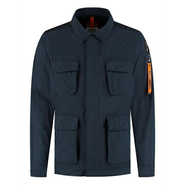 パラジャンパーズ メンズ ジャケット&ブルゾン アウター Millard shirt jacket Blue|asty