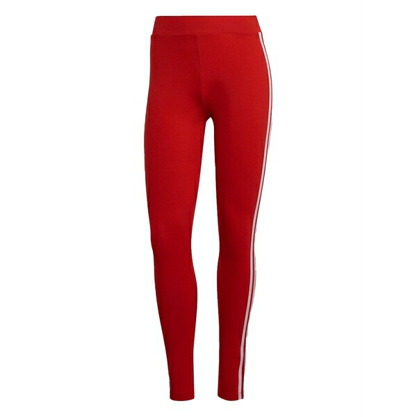 アディダス レディース カジュアルパンツ ボトムス 3-stripes "red" leggings Red｜asty