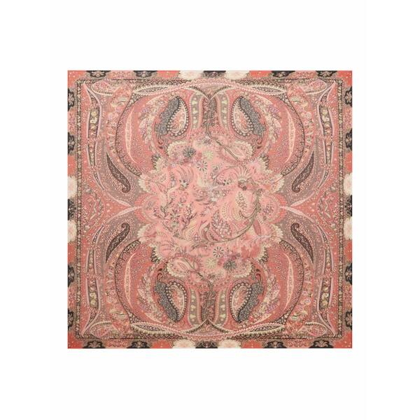 エトロ レディース 消音装置・袈裟・えり巻き 添え物 Floral-paisley shawl Pink