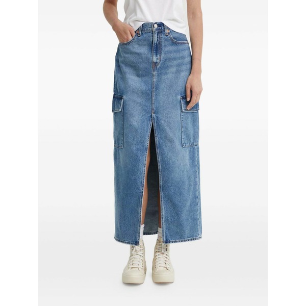 リーバイス レディース スカート ボトムス Cargo pocket skirt Blue｜asty