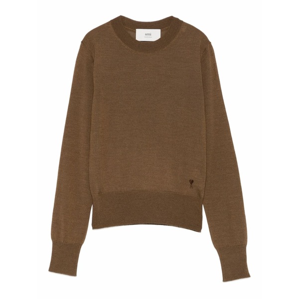 意中の女 レディース 編み物\u0026スウェーター アウター Ami de coeur sweater Brown