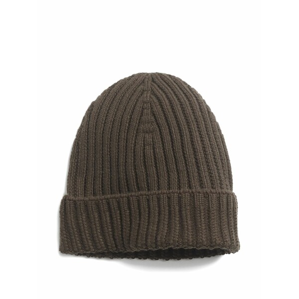 バリー メンズ 帽子 アクセサリー Ribbed cashmere beanie Green｜asty