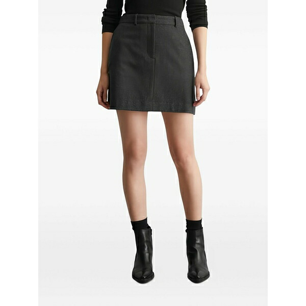 マルコポーロ レディース スカート ボトムス Tailored mini skirt Grey|asty