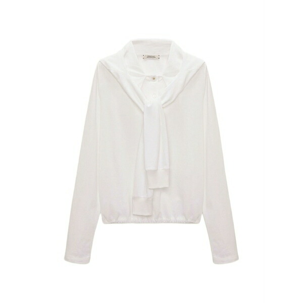 ドロシーシューマッハ レディース パーカー・スウェットシャツ アウター Hooded buttoned hoodie  White