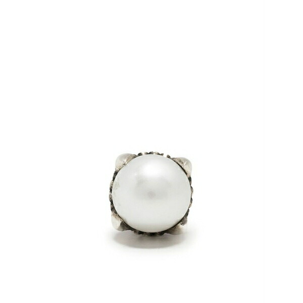 エマニュエレ ビコッキ メンズ ピアス・イヤリング 佩び物 Pearl stud earring Silver