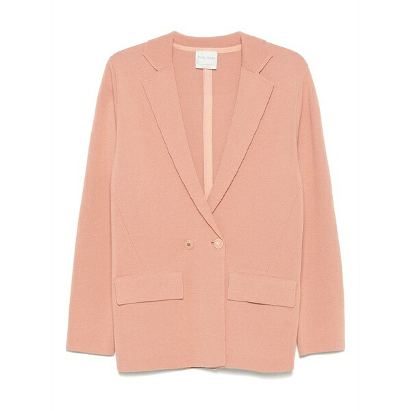 フォルテ フォルテ レディース 上衣＆上衣 アウター Double-breasted blazer  Pink