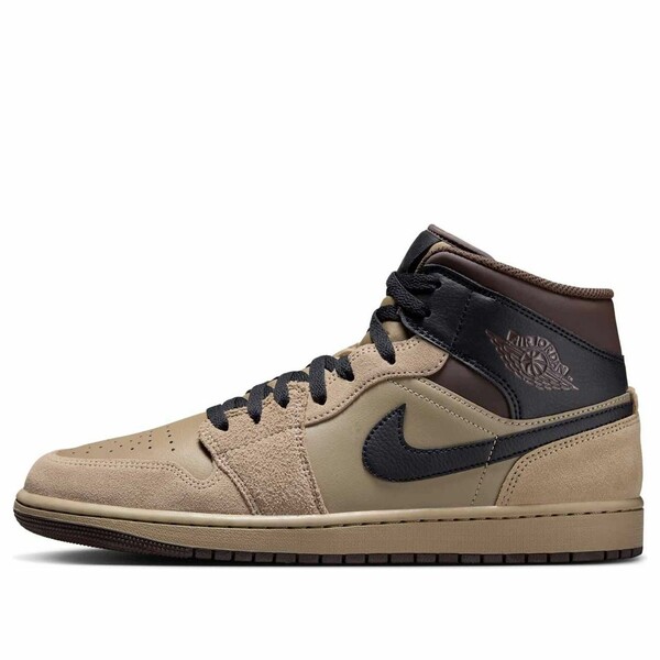 Jordan ジョーダン メンズ スニーカー  【Air Jordan 1 Mid \u0027Khaki Baroque Brown\u0027 HV6422-200】  大きさ US_9.5(27.5糎)