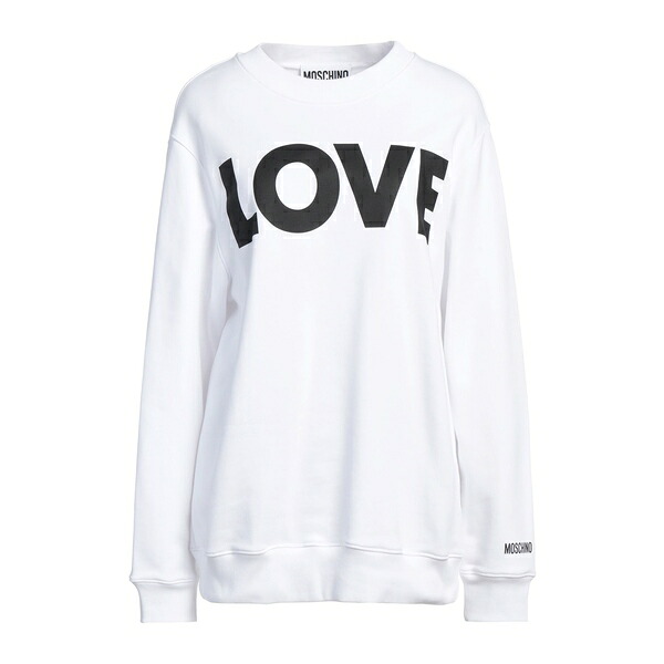【送料無料】 モスキーノ レディース パーカー・スウェットシャツ アウター Sweatshirts White