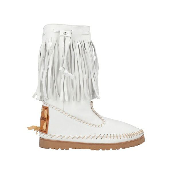 【送料無料】 ディースクエアード レディース ブーツ シューズ Boots White