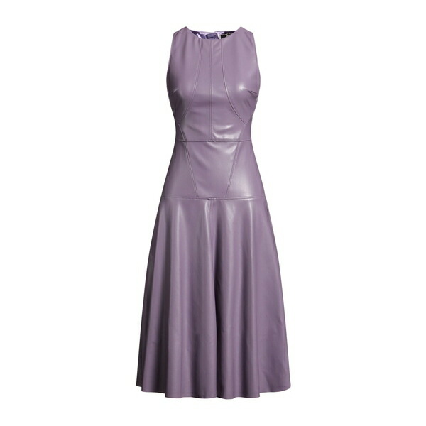 【送料無料】 エリザベスフランキ レディース ワンピース トップス Midi dresses Purple