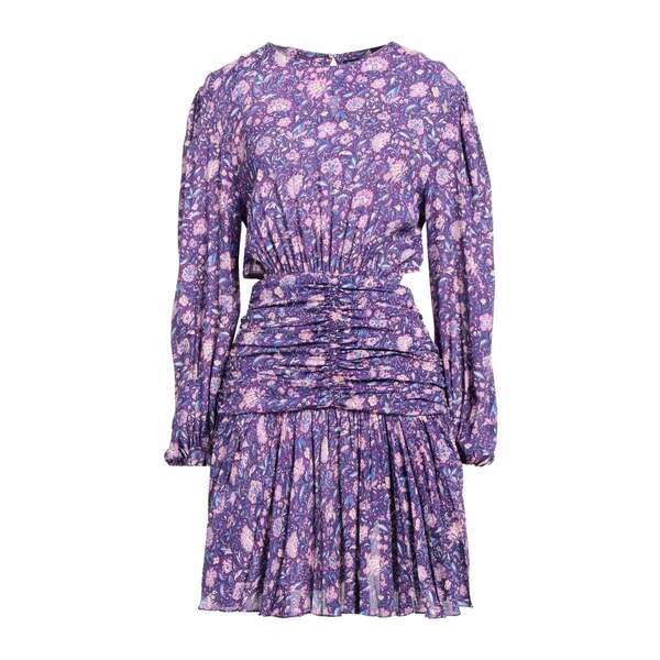 【送料無料】 マージュ レディース ワンピース トップス Mini dresses Purple｜asty