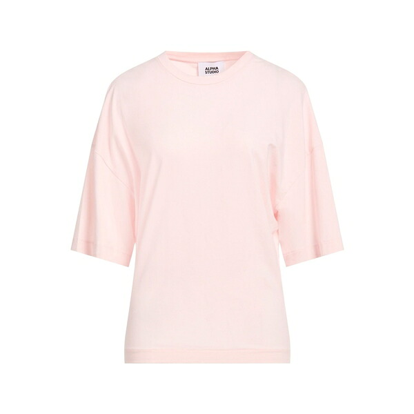 【貨物輸送無料】 アルファス テューディオ レディース プルオーバー トップス T-shirts Pink