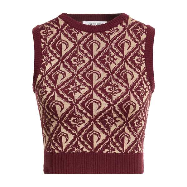 【送料無料】 マリーン セル レディース ニット&セーター アウター Sweaters Red