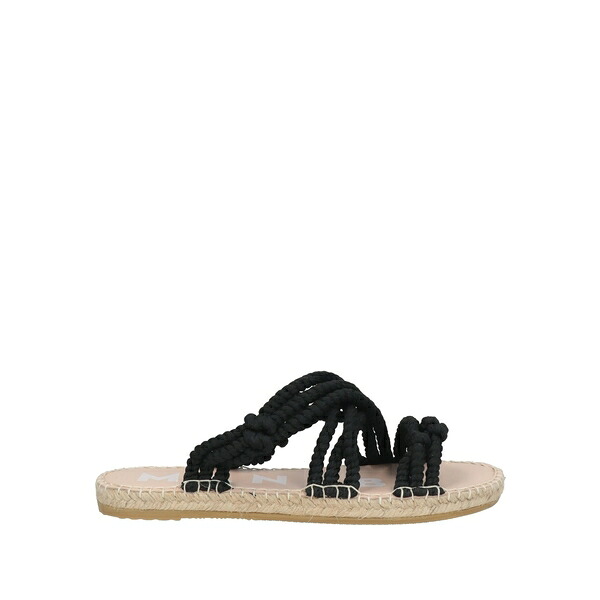 【送料無料】 マネブ レディース サンダル シューズ Espadrilles Black