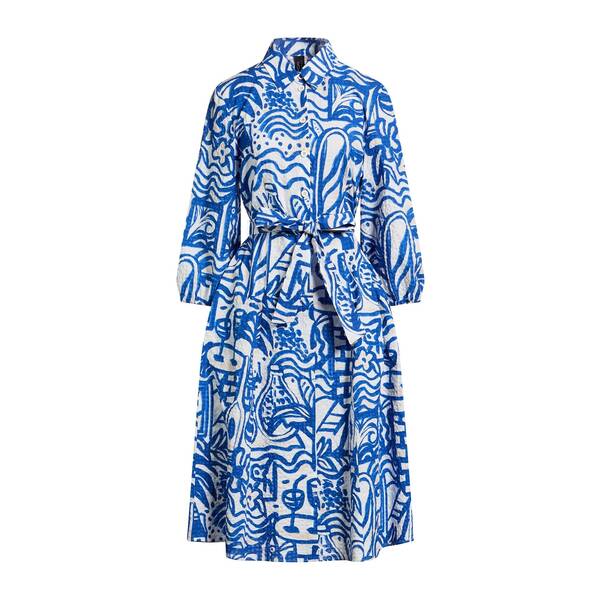【送料無料】 マーク ケイン レディース ワンピース トップス Midi dresses Blue