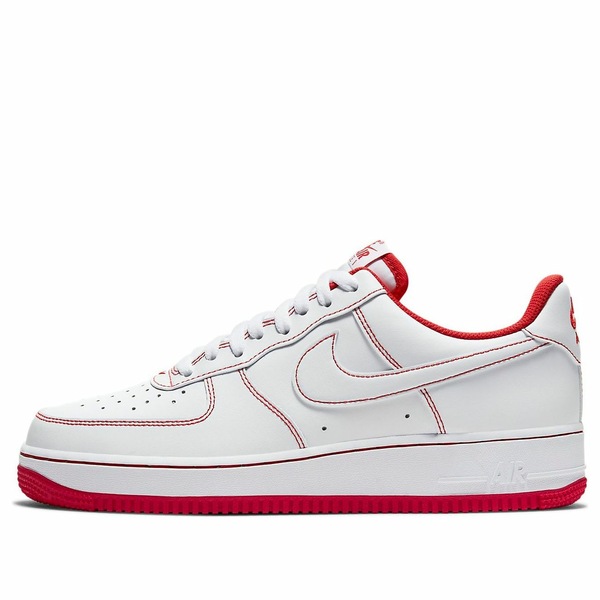 Nike ナイキ メンズ スニーカー 空軍 【Nike Air Force 1 \u002707 \u0027Contrast Stitch - White University Red\u0027 CV1724-100】  大きさ US_11.5(29.5糎)