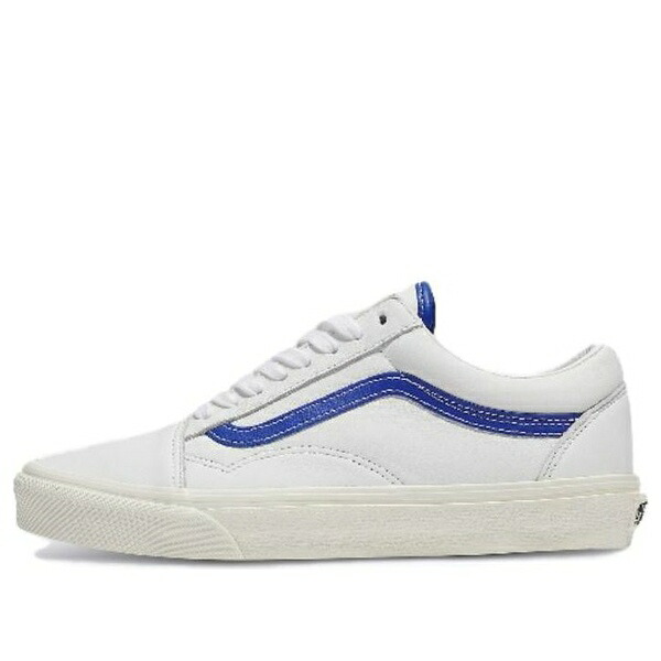 Vans バンズ メンズ スニーカー 【Vans Old Skool 'White Blue Leather' VN0007NTZ5D】 サイズ US_6.5(24.5cm)|asty