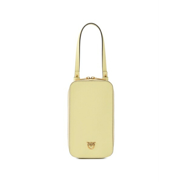 ピンコ レディース ショルダーバッグ バッグ Zip-around leather smartphone case Neutrals|asty