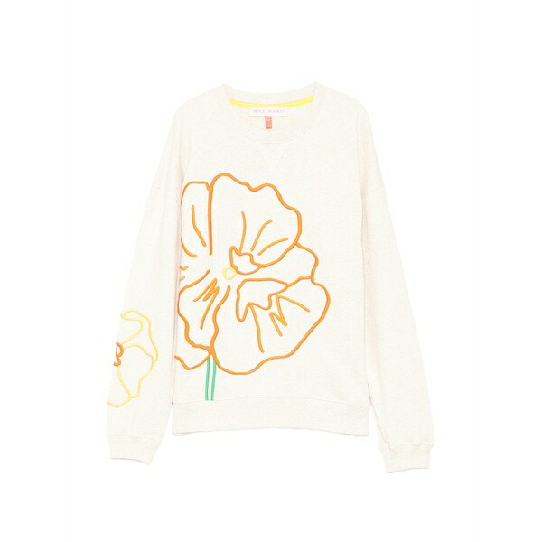 ミラミカティ レディース 編み物\u0026スウェーター アウター Floral-embroidered sweatshirt Neutrals