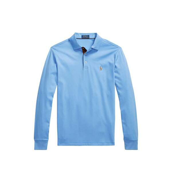 ラルフローレン メンズ スポーツシャツ トップス Long-sleeved polo shirt Blue ポロシャツ-トップス