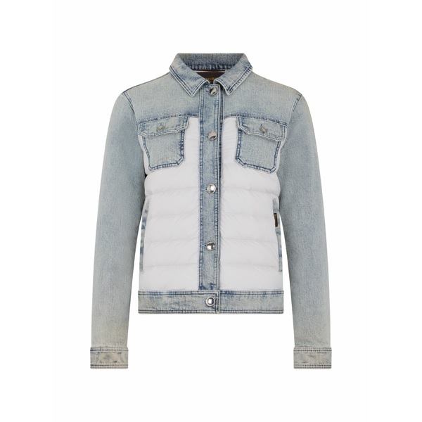 ムーレー レディース 上衣＆上衣 アウター Panelled denim jacket Blue