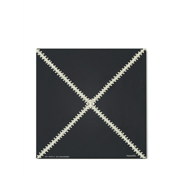 ナヌーシュカ メンズ えり巻き・袈裟・えり巻き 付属物 Crochet silk scarf Black