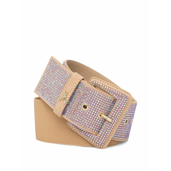 パトリツィア ペペ レディース 胴締め 佩び物 Rhinestone-embellished belt Neutrals