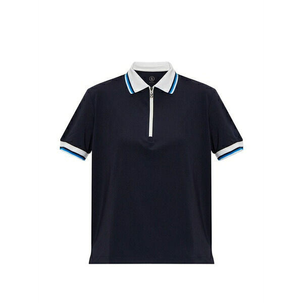 ボグナー レディース スポーツシャツ トップス Laurina zip striped polo shirt Blue