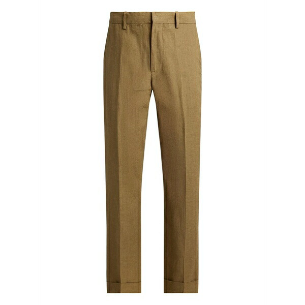 ラルフローレン メンズ 心地好いズボン下 ボトムス Textured-slub suit trousers Brown