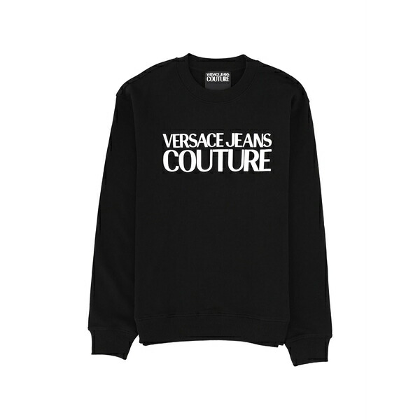 ベルサーチ メンズ パーカー・スウェットシャツ アウター Crew-neck sweater Black|asty
