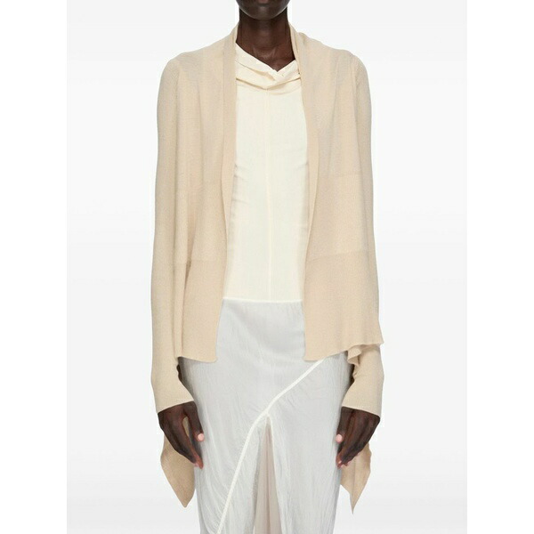リックオウエンス レディース ジレー アウター Knit cardigan Neutrals