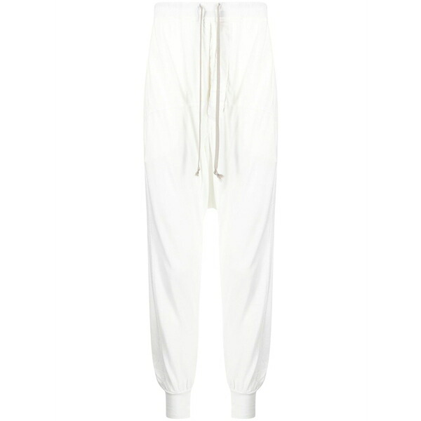 リックオウエンス メンズ カジュアルパンツ ボトムス Prisoner drop-crotch trousers White|asty