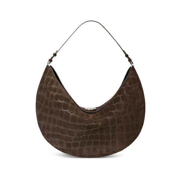 ジャクエムス レディース ショルダーバッグ 御徒面子 Ovalo leather shoulder bag Brown
