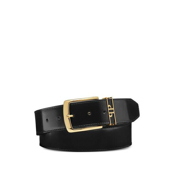 フィリップ飾り気の無い メンズ 胴締め 佩び物 Logo-detail leather belt Black